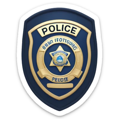 Police badge  sticker