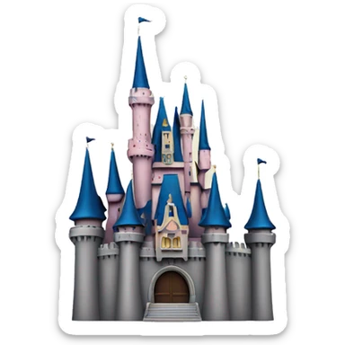Disney castle sticker