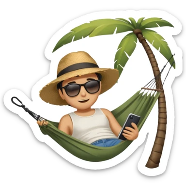 take the last image and make the hole bigger, and the hammock smaller sticker