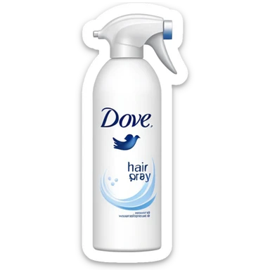 Dove hair spray sticker