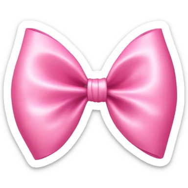 pink aesthetic bow sticker