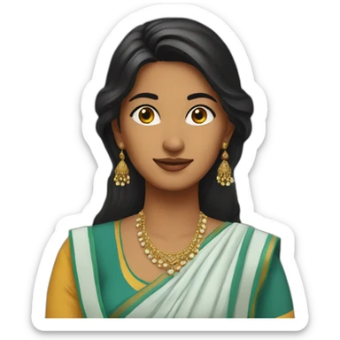 Desi girl  sticker