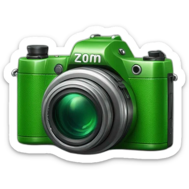 Camera green style Android zoom x1000 sticker