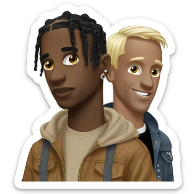 Travis Scott et Armani White  sticker