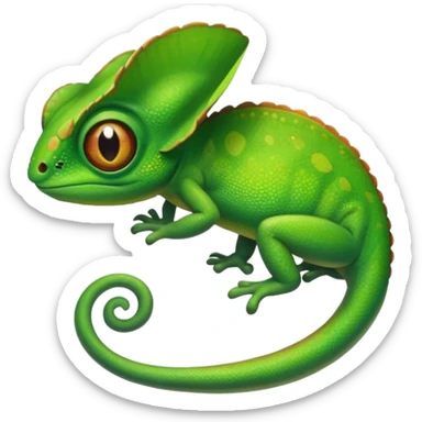 pascal the chameleon from tangled sticker