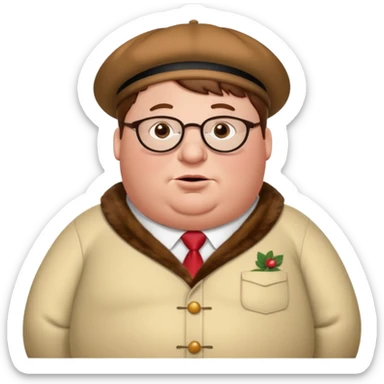 Peter griffin labubu sticker