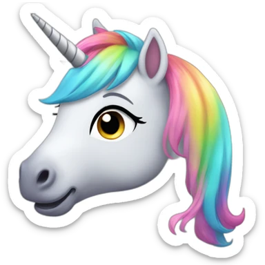Cute pony unicorn sticker
