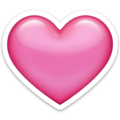 A glowing pink heart. Make it glow like crazy. Very bright and intense. More glow sticker