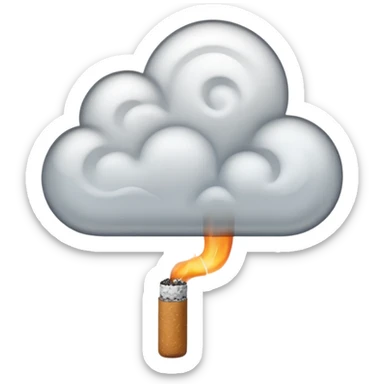 Cigarette Smoke sticker