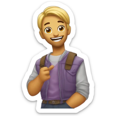 pop smoke happy surprised sticker