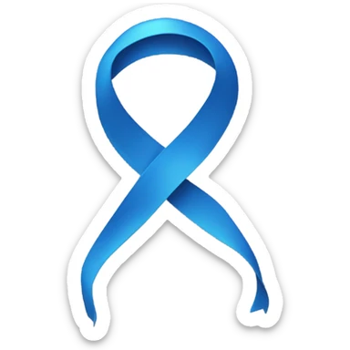 Blue ribbon emoji sticker