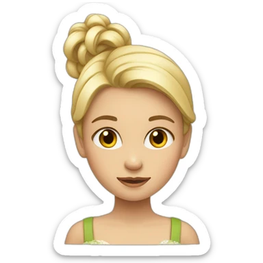niña-rubia-coleta sticker