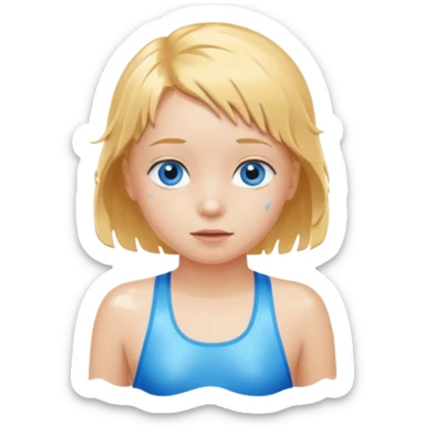 Child swimmer  sticker