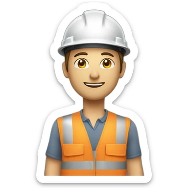 engineer worker upgrade pipe sticker