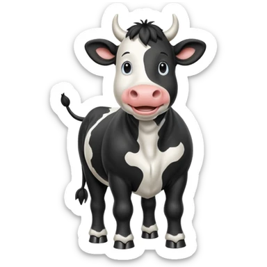 pantomime freisan cow sticker