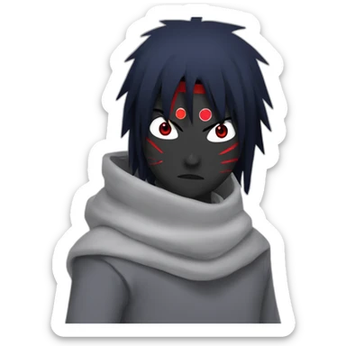 sasuke with sharingan eyes sticker