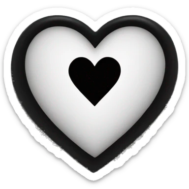 black heart sticker