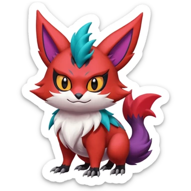 Noibat-Noivern-Zangoose-Litten-Hybrid sticker
