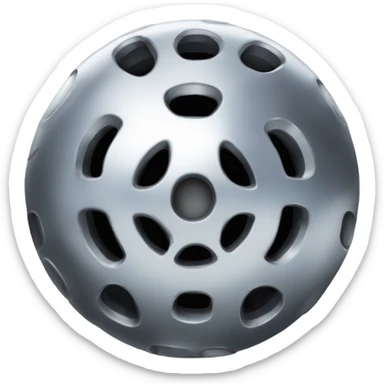 Metal Kirby ball with 4 car wheels sticker