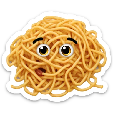 Spaghetti food sticker
