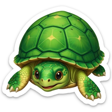 Une tortue qui rigole sticker