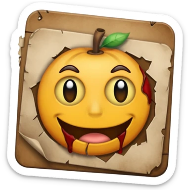 Scary job application sticker