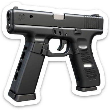 Glock 17 with an extended magazine sticker