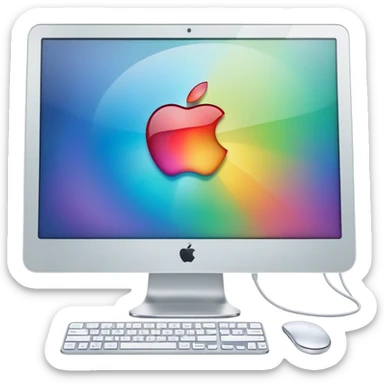 Apple iMac Y2K sticker