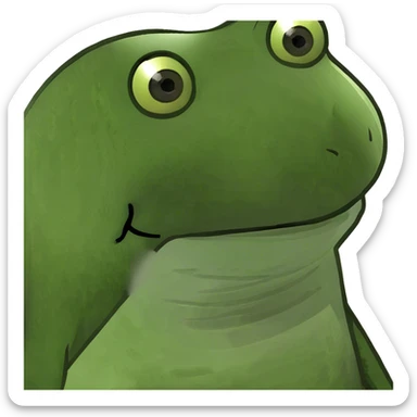 Frog sticker