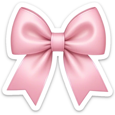 Light pink bow sticker