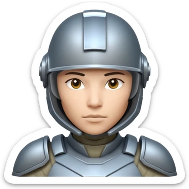 futuristic armored soldier human portrait, head and shoulders only, diverse facial features, different skin tones, different face shapes, unique helmet visor variations, sci-fi armor details, 3D cartoon, mobile game icon style, clean background, no text, no watermark

 sticker