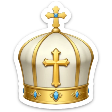 Make me a archbishop mitre I want a catholice mitre sticker