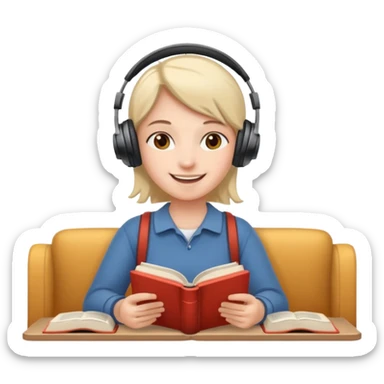 Practicing English at home sticker