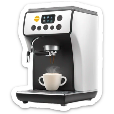 coffee machine minimalism sticker