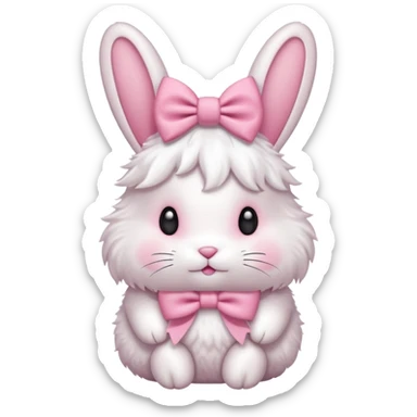 Coquette bunny sticker