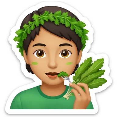 eating greens sticker