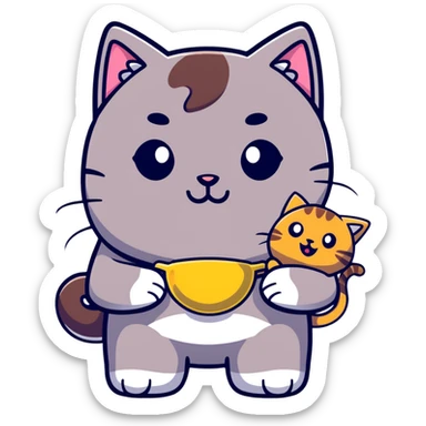 Cat with Kakao  sticker