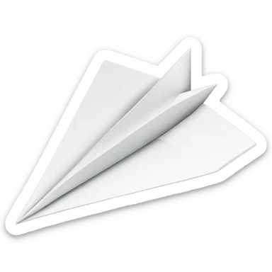 paper plane sticker