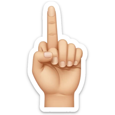 yvl hand sign with middle finger up  sticker
