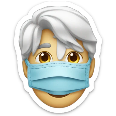 un chirurgien avec un os dans le nez sticker