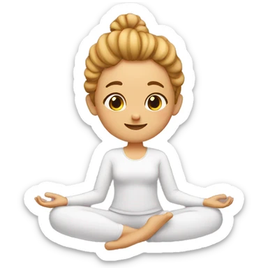 Flexible yogi sticker