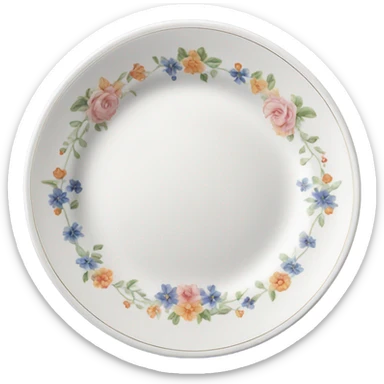 Fine China plate sticker