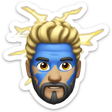 zeus lightning sticker