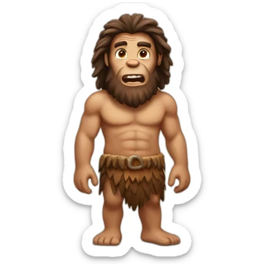 caveman sticker