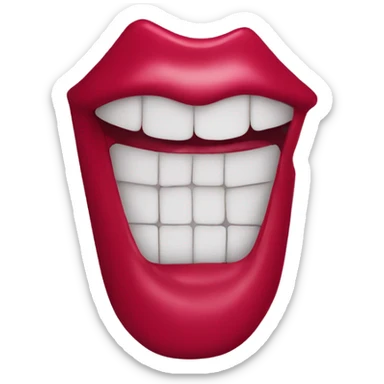 Forbidden lipstick sign sticker