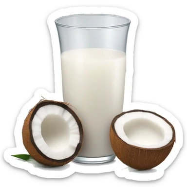 coconut milk sticker