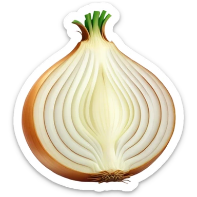 slice of an onion sticker