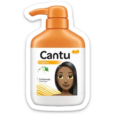 hair conditioner with a label that says cantu sticker