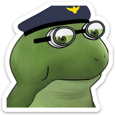 bufo the pilot sticker