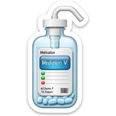 Medication iv label sticker